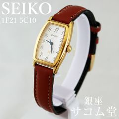 ≪フォロワー限定クーポン配布中★≫【 中古 】 SEIKO NOIE ノイエ 1F21-5C10 レディース腕時計 クオーツ スクエアケース ゴールドカラー セイコー 上品 デザインウォッチ 銀座サコム堂 