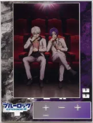 【中古】アクリルスタンド・アクリルパネル [単品] 凪誠士郎＆御影玲王 描き下ろしイラスト使用ジオラマ風アクリルスタンド 「Blu-ray 劇場版ブルーロック -EPISODE 凪- 特装限定版」 A-on STORE有償特典