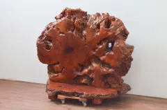 ★事前問合せ必須★ 衝立て 和製ビンテージ 美品 重厚 楓 カエデ材 一枚板 パーテーション 衝い立て つい立て 間仕切り 仕切り ディスプレイ ヴィンテージ リペア+発送まで3週間前後 R-077724