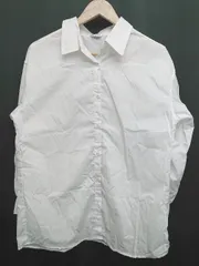 ◇ INGNI イング シンプル 無地 長袖 シャツ ブラウス サイズＭ ホワイト レディース P  【1406240006083】