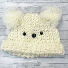 キッズ　くま　帽子　ハンドメイド
