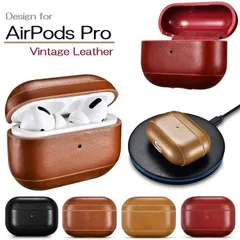 【正規品】IAP056 iCARER アップル AirPods3 2021対応 エアポッズ プロ 保護ケース セットしたまま充電可能 エアポッズケース エアポッズ レザーケース (ブラック、ブラウン、カーキ、レッド)3カラー選択