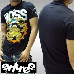 Entree Lifestyle メンズ Tシャツ BOSS ブラック エントリー ライフスタイル トップス インポート ストリート スタイル ニューヨーク ブルックリン bboy B-Boy ブランド ハーレム HIPHOP ウェアー B系 服 ダンス