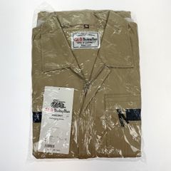 ##AUTO-BI(山田辰) ストライプ長袖つなぎ服 1-8700 カーキ 3Lサイズ