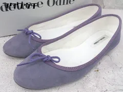 ◇ ◎ Odette e Odile UNITED ARROWS ラウンドトゥ リボン フラットシューズ 21 1/2ｃｍ パープル レディース 【中古】 【1002802078293】