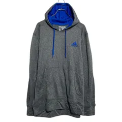 adidas ロゴスウェット パーカー アディダス L グレー プルオーバー 古着卸 アメリカ仕入 a612-5055