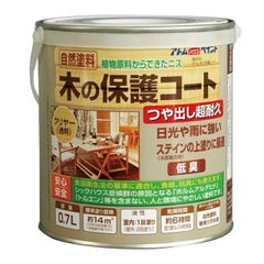 アトムハウスペイント油性木の保護コート0.7Lクリヤー