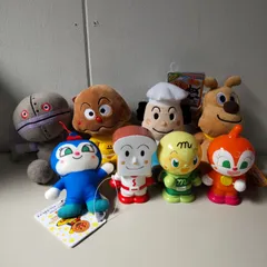 まとめ売り　アンパンマン　プリちぃビーンズ　ぬいぐるみ　マスコット　ストラップ　ソフビ　SEGA　セガ　BANDAI　バンダイ　8点セット　★L552