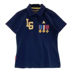 サイズ：L LECOQ GOLF ルコックゴルフ  半袖 ポロシャツ  ネイビー系 [240101229614]# ゴルフウェア レディース ストスト
