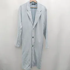 ◇ ◎ Θ Rings 無地 長袖 テーラードロングジャケット サイズ44 ライトブルー系 レディース E  【1506300019852】