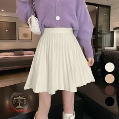 レディースファッション プリーツスカート編み レディース 韓国   vii3x838765