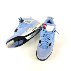 NIKE　ナイキ　2021　CT8527-400　AIR JORDAN 4 RETRO　エアジョーダン4レトロ　スニーカー　28.5cm　UNIVERSITY　BLUE/BLACK　替えシューレース付