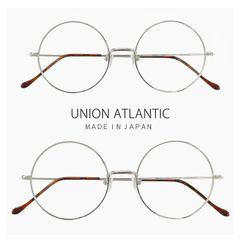 【新品】 日本製 ユニオンアトランティック メガネ ua3614 12 【 46mm 50mm 】 鯖江 メンズ レディース ラウンド 型 フレーム おしゃれ 丸メガネ 丸メガネ 大きめ 小さめ MADE IN JAPAN シルバー カラー