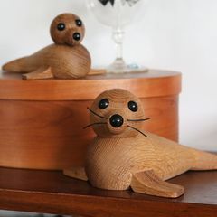 リサラーソン アザラシ 親子 グスタフスベリ - メルカリ