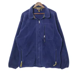 90年代 USA製 patagonia パタゴニア SYNCHILLA シンチラ フリースジャケット アウトドア ネイビー (メンズ XL) 中古 古着 A4035