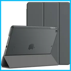 【特価セール】9/8/7 ケース (10.2インチ 2021/2020/2019モデル iPad 第9/8/7世代用) ケース 三つ折りスタンド JEDirect 耐衝撃カバー オートウェイクアップ/スリープ機能 (スペースグレイ)
