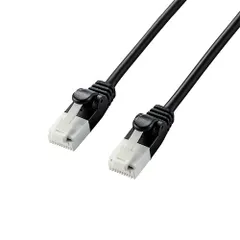 【新品】 エレコム やわらかLANケーブル/CAT6A/爪折れ防止/3.0m/ブラック LD-GPAYT/BK30