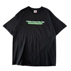 XLサイズ 00s USA製 古着 アメリカンジョーク ブラックジョーク Tシャツ メッセージ 皮肉 ビッグサイズ ブラック