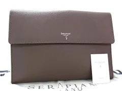 美品❗️serapianセラピアン トラベルウォレット 長財布 セカンドバッグ セラピアン ポーチ PVC型押し トラベルケース ポーチ TRAVEL COMPANION