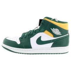 NIKE (ナイキ) AIR JORDAN 1 MID SEATTLE SUPERSONICS エアジョーダン 1 ミッド ミッドカットスニーカー グリーン/イエロー US12/30cm 554724-371