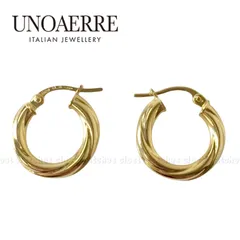 UNOAERRE フープピアス ゴールドk9 未使用ら UNOAERRE フープピアス ゴールドk9 未使用ら 楽天市場