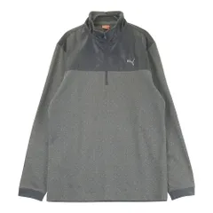 サイズ：L PUMA GOLF プーマゴルフ  ハーフジップ 長袖Tシャツ ドット柄 グレー系 [240101495331] ゴルフウェア メンズ ストスト