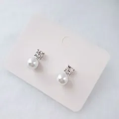 ピアス パール シンプルA フォーマル 高見え 卒業式 入園式 結婚式