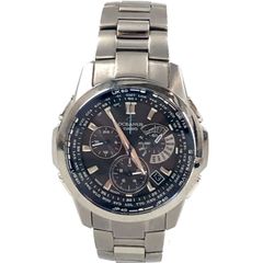 CASIO カシオ OSEANUS オシアナス OCW-M700 SS/ソーラー  クロノグラフ ブラック文字盤 メンズ腕時計 稼動品 箱 【OE-771】