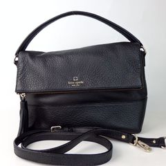 【kate spade new york】ケイトスペードニューヨーク 2way ハンドバッグ ショルダーバッグ ブラック レザー レディース【中古】4-5 41102