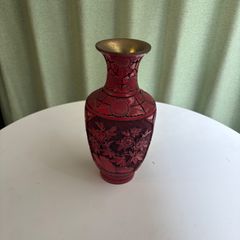 C-1 ロイヤルドルトン フランベ ウッドカット 1616 花瓶 箱付き 花器