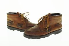パラブーツ Paraboot フランス製 旧タグ ヴィンテージ ミドルカット モカシンレザーシューズ メンズ靴 ブーツ その他 ブラウン 8 1/2 27cm 103S-943