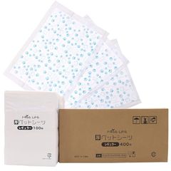 フリーリー ペットシーツ 厚型 レギュラー 400枚 柄付き