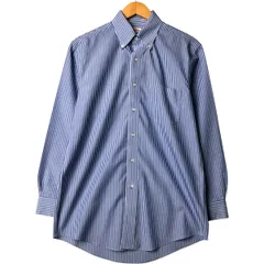 古着 ブルックスブラザーズ Brooks Brothers 346 長袖 ボタンダウンストライプシャツ メンズM相当/eaa570352
