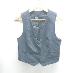 ◇ ⊂ ZARA ザラ ノースリーブ ベスト サイズXS ネイビー系 レディース E  【1409240034513】