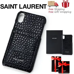 SAINT LAURENT - サンローラン  iPhoneXケース サンローラン iphonexケース キラキラ 贅沢華奢 ysl iphone8
