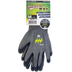 メジャーローブライト M、L、LL 313 東和コーポレーション  天然ゴム背抜き手袋