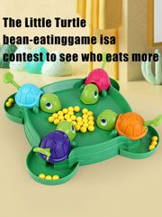 1セット ハングリー リトル タートル ゲーム、スピード 食べる ポッピング ボール、親子 インタラクティブ パズルボードゲーム おもちゃ 学