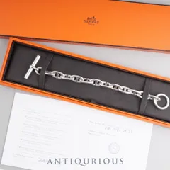 エルメス ブレスレット シェーヌダンクル GM 12コマ SV925 箱 保証書（2021年） 21年刻