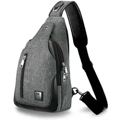 102.グレー(USB無し） [C two Q ショルダーバッグ ボディバッグ 斜めがけ 軽量 防水 大容量 メンズ レディース (2.グレー)