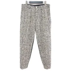 Ys ワイズ パンツ ボトムス ズボン ベージュ ブラック 黒 2(M) テーパード ジョガー ツイード ニット 切替 ラメ ドロスト おしゃれ シンプル 着回しのサムネイル