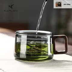 マルチ機能ガラスティーカップ（フィルターバブル付き）｜200ml/6.76oz｜耐熱・再利用可能｜自宅・オフィス・ギフト用