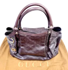 【上美品⭐️GUCCI 】 グッチ シマ スーキー　 ハンドバッグ　 ショルダートートバッグ　 レザー　 ブラウン 茶  ショコラ　 ゴールド金具 GG レディース　 ユニセックス （AYA）