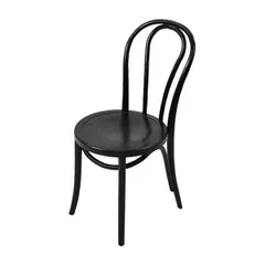 カリメル② THONET 黒 樹脂&ウッド製椅子　一脚 214 Black｜ THONET | FLACE online store｜ドイツのトップ家具