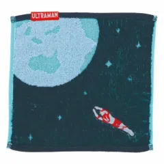 【メール便】ウルトラマン ミニタオル ジャガードハンカチタオル オーガニックコットン 地球を守るヒーロー 特撮ヒーロー バンダイ 汗拭きタオル キャラクター グッズ 