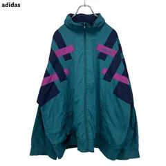 80s vintage adidas Logo Embroidery Nylon Zip-up Jacket アディダス ナイロンジャケット 刺繍ロゴ ヴィンテージ 古着