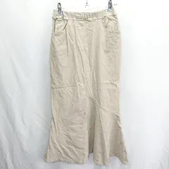 ◇ ΘΦ classicalelf クラシカルエルフ ウエストゴム マキシ フレアー スカート サイズM ベージュ レディース E  【1410100048717】