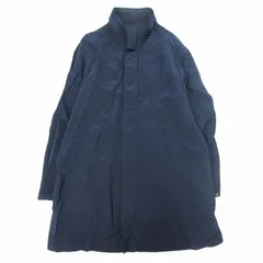 美品 20AW ナノユニバース nano universe ノーブルナイロン コート フーディー ジップアップ ジャケット フライフロント 比翼 マウンテンパーカー コート ブルゾン ジャンパー 上着 アウター L 紺 ネイビー メンズのサムネイル