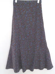 ◇ LOWRYS FARM ローリーズファーム ロング マーメイド スカート サイズF ブラウン系 ブルー系 レディース P  【1301230000440】