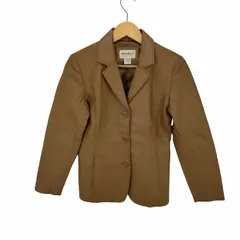 エディーバウアー Eddie Bauer ピッグレザー 3B レザー テーラード ジャケット レディース import：XS のサムネイル