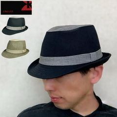 M-N667中折ハット メンズ おしゃれ 40代 50代 60代 麻混ナカオレ 帽子 紳士 HAT